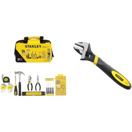 Stanley Material Tool Set, 38 Pieces, STMT0-74101 & Stanley 090947 6in MaxSteel Adjustable Wrench