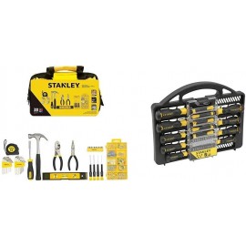 Stanley Material Tool Set, 38 Pieces, STMT0-74101 & Stanley - STANLEY Screwdriver Set 34 pcs - STHT0-62141