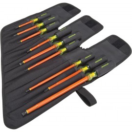 Greenlee - Screwdriver,Insulated 9Pc, Professional Hand Tools (0153-01-INS),Black