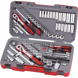 Teng TM111 1/4/ 3/8/ 1/2-inch Tool Set AF/Metric Drive (111 Pieces)