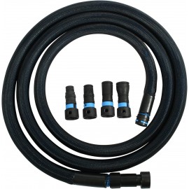 Cen-Tec Systems 95556 Quick Click 5 Metre Antistatic Vacuum Hose with Four Piece Power Tool Adaptor Set and Protective Hose Sleeve