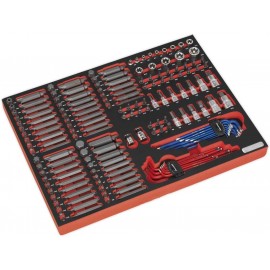 Sealey Tbtp07 Tool Tray with Specialised Bits & Sockets 177Pc