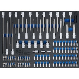 BGS 4017 | Tool Tray 3/3: Bit and Bit Socket | 104 pcs.