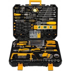 298 Pcs Home Tool Kit Set, Mechanic Tool Set for Car Motorbike Repair Daily Maintenance, Household DIY Tool Box with Tools Included, Hammer Pliers Screwdrivers Basic Hand Tool Sets