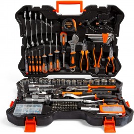 VonHaus Socket & Tool Set, 256 Piece Tool Set with Socket Set, in Heavy Duty Storage Case, Everything You Need for DIY, Workshop & Garage, Spanners, Pliers, Screwdrivers & Grips, 2 Year Warranty