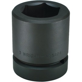 Wright Tool 85828 3-1/2-Inch 6 Point Standard Impact Socket with 2-1/2-Inch Drive