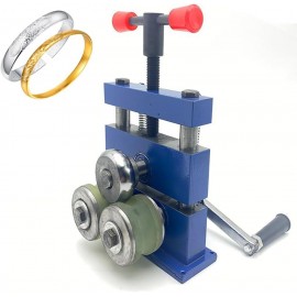 FAcoLL Hand Crank Bending Machine for Bracelet, Ring Bracelet Bending Machine, Multi-Functional Manual Jewelry Rolling Mill Machine Jewelry DIY Tools, Jewelry Making Processing Tools A