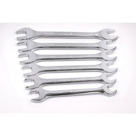 SK Hand Tool 86163 Metric Open End Wrench Set, Full Polished Finish, 6-Piece