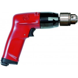 Chicago Pneumatic CP1117P60 - Air Power Drill, Hand Drill, Power Tools & Home Improvement, 3/8 Inch (10 mm), Keyed Chuck, Pistol Handle, 1.01 HP / 750 W, Stall Torque 2.5 ft. lbf / 3.4 Nm - 6000 RPM