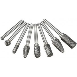 EsportsMJJ 8pcs Carbide Rotary Burr Set 1/4 Inch Shank File Power Tool