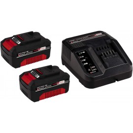 Einhell Power X-Change 18V, 3.0Ah Lithium-Ion Battery Starter Kit With Spare Battery -- Two Batteries And Charger Set -- Universally Compatible With All PXC Power Tools And Garden Machines