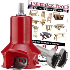 Lumberjack Tools HSBK1 Home Log Tenon Cutter Kit, Red, UNT