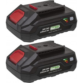 Sealey BK02 20V 2Ah Lithium-ion Power Tool Battery for SV20V Series