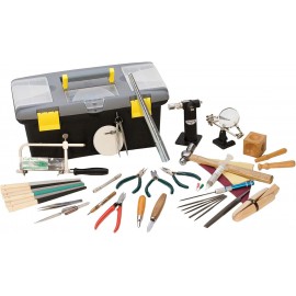 Eurotool Jeweler's Hand Tool Set, Includes 26 Tools and Storage Box