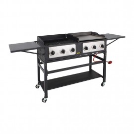 Buffalo 6 Burner Combi BBQ Grill and Griddle - CP240