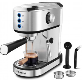 amzchef Espresso Machine 20 Bar, Professional Espresso Maker with Milk