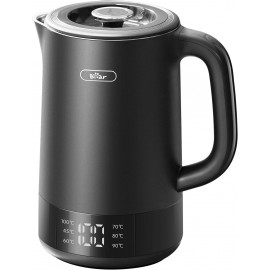 Bear 1.7L Electric Kettle with 6 Temperature Settings, 1800-2200W, Mic