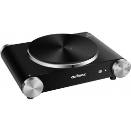 CUSIMAX Electric Hot Plate for Cooking Portable Single Burner 1500W Ca