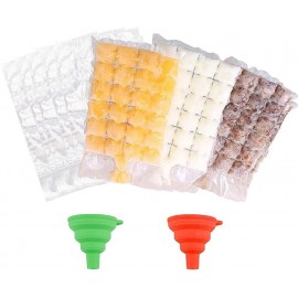 YIXISI 30 PCS Self-Sealing Ice Cube Freezer Bags, Food Grade PE Plasti