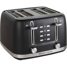 West Bend Toaster 4 Slice Extra-Wide and Deep Slots with 3 Functions a