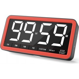 VOCOO Rechargeable Digital Kitchen Timer: 19.8cm Extra Large Magnetic