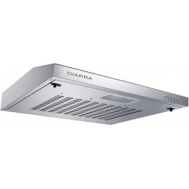 CIARRA 60cm Visor Cooker Hood Undercabinet Hoods Stainless Steel Wall