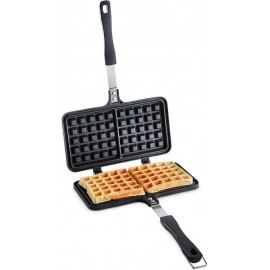 VonShef Stove Top Waffle Iron, Dual Head Die-Cast Aluminium Waffle Mak