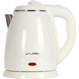 1.2L Electric Kettle Small, 40 Ounce Hot Tea Kettle Double Wall Stainl