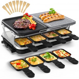 Voohek Korean BBQ Grill Raclette Table Grill Hibachi Electric Indoor G