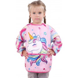 WERNNSAI Kids Art Smock - Painting Smocks for Kids Waterproof Toddler