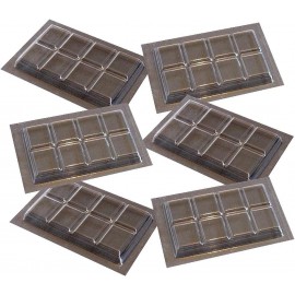 6 x Plain Chocolate Bar Moulds