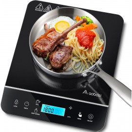 AAOBOSI Portable Induction Cooktop,1800W Induction Cooker with LCD Sen