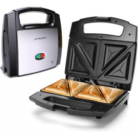 Aigostar 800W Sandwich Toastie Maker 2 Slice Toaster with Easy Clean N