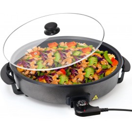 SUPERLEX Multi-Function Electric Cooker Pan Multi Frying Pan with Lid/