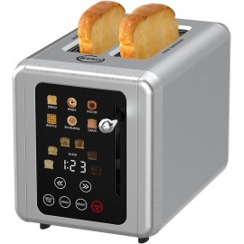 Touch screen Toaster 2 slice, Stainless Steel Digital Timer Toaster wi