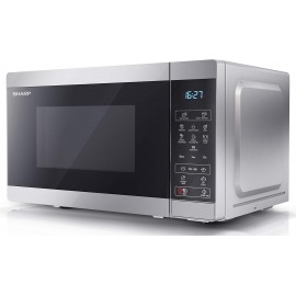 SHARP YC-MS02U-S Compact 20 Litre 800W Digital Microwave, 11 power lev