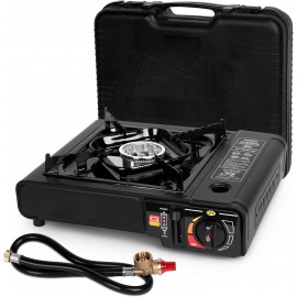 SHINESTAR Dual Fuel Stove with Butane & Propane Compatibility, Portabl