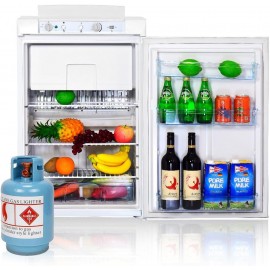 Smad Propane Fridge with Freezer 3 Way LPG/110V/12V RV Refrigerator fo