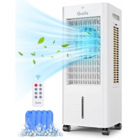 3-IN-1 Portable Evaporative Air Cooler,Grelife Air Cooler Cooling Fan