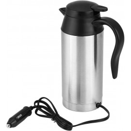 Travel Kettle, 750ml 12V Portable Stainless Steel Electric Car Kettle,