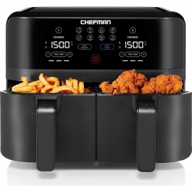 Chefman TurboFry Touch Dual Air Fryer, Maximize The Healthiest Meals W