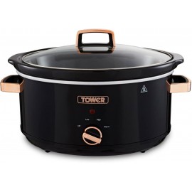 Tower T16019RG Infinity Slow Cooker with 3 Heat Settings & Keep Warm F