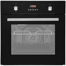 Cookology FOD60BK 60cm Large Built-in Electric True Fan Oven in Black