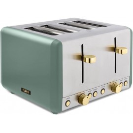 Tower T20051JDE Cavaletto 4-Slice Toaster with Defrost/Reheat Settings