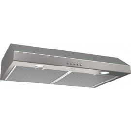 Broan-NuTone BCSQ130SS Three-Speed Glacier Under-Cabinet Range Hood wi