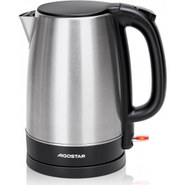 Aigostar Electric Kettle, 1.7L Quiet Fast Boil Kettle Cordless, Boil-d