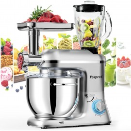 Vospeed 9 IN 1 Stand Mixer, 850W Tilt-Head Multifunctional Electric Mi