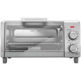 BLACK+DECKER 4-Slice Crisp 'N Bake Air Fry Toaster Oven, TO1787SS, 5 C