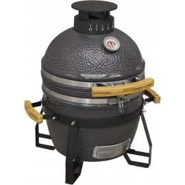 40cm Ceramic Kamado Egg BBQ Grill & Smoker - Charcoal & Wood Fired Gar